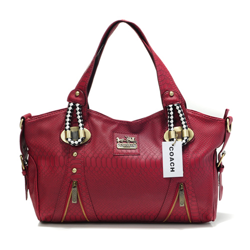 Coach In Embossed Medium Red Totes DFY | Coach Outlet Canada